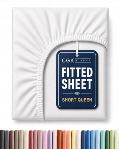 CGK Unlimited Short Queen RV Fitted Sheet, Double-Brushed Microfiber