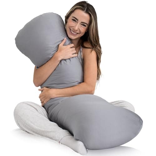 SleepCloud Weighted Body Pillow, 8 lb, 48 x 14 in