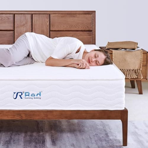 Sunrising Bedding 8 Inch Natural Latex Mattress with Individually Encased Pocket Coils, Firm
