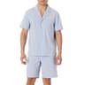 Amazon Essentials Men's Lightweight Cotton Poplin Pajama Set, Short Sleeve