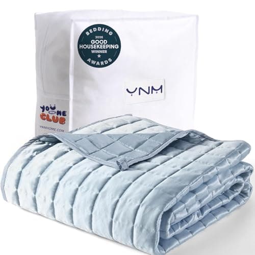 YnM Cooling Weighted Blanket, 15 lb, 100% PE Fabric