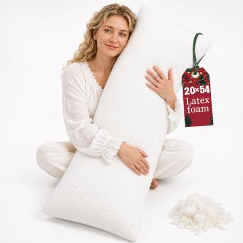 Talatex Premium Adjustable Latex Body Pillow for Side Sleepers