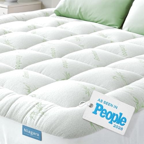 Niagara Sleep Solution Ultra Soft Bamboo-Viscose Pillow-Top Mattress Pad