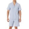 Amazon Essentials Men's Lightweight Cotton Poplin Pajama Set, Short Sleeve