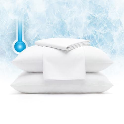 Serta Power Chill Cooling Pillow Protectors, Standard/Queen, 2 Pack