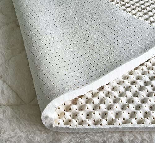 Green Natural Organic Egg Crate Latex Mattress Topper