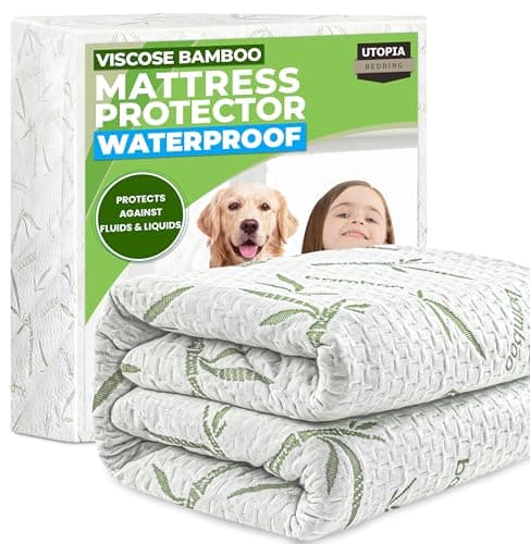 Utopia Bedding 200 GSM Bamboo-Viscose Waterproof Mattress Protector