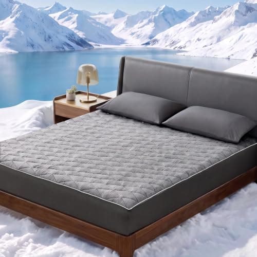 Cozy Bliss Leakproof Cooling Mattress Pad, Q-Max >0.45