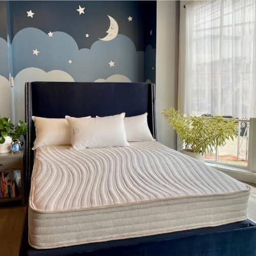 Ethical Mattress CO 10 Inch Hybrid, Organic Cotton, Wool, Latex and Pocketed Coils