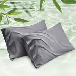 Bedsure Bamboo-Viscose Pillowcases, Set of 2