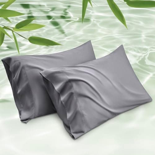 Bedsure Bamboo-Viscose Pillowcases, Set of 2