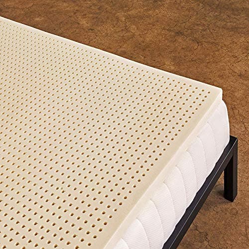 Pure Green Natural Latex Mattress Topper, Medium, 3 Inch