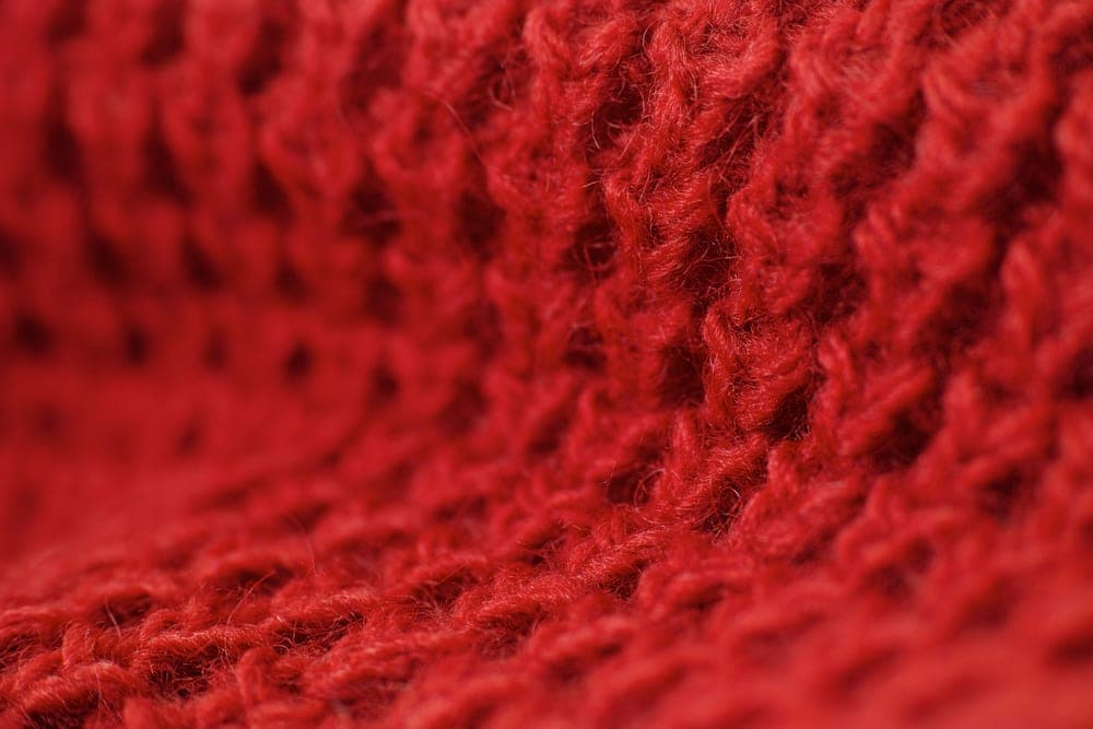 Macro texture of a knitted blanket