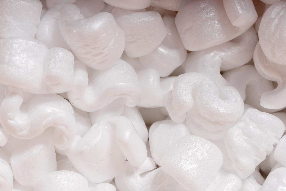Close-up of pillow filling material