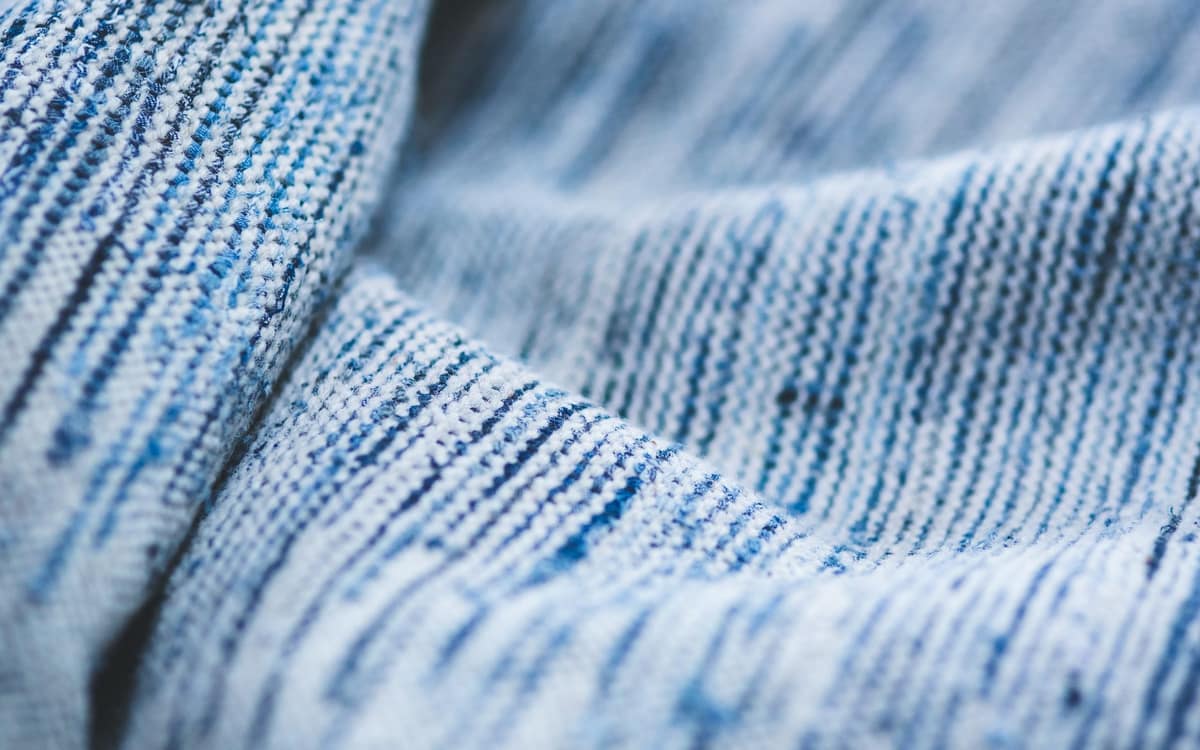 A macro view of a cotton sheet's weave
