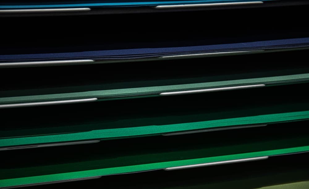 Stacked layers of foam material
